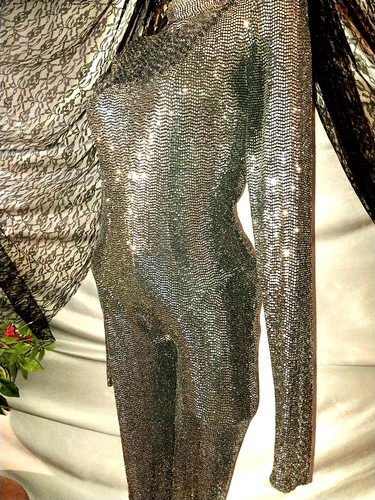 Vtg style silver chrome metal - style,