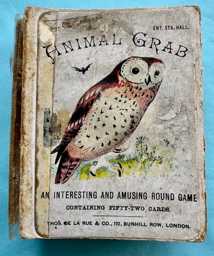 Antique c1900 animal grab card - animal,