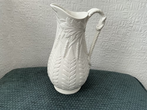 Antique stoneware fern jug - antique,