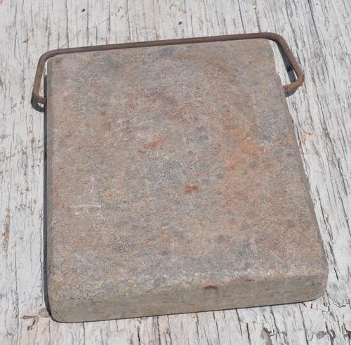 Antique soapstone bed foot - antique,
