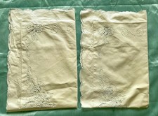 Pair of Vintage pillow slips