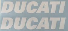 DUCATI Motorbike Decals Stickers Tank Fairing Oracal 651 White 100mm x 19mm