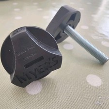 Pair Pristine Vintage MYERS Bed Headboard Bolts Quality Screws Fixings 