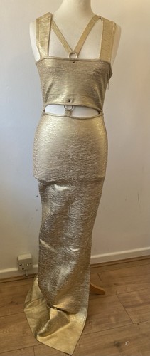Karen millen gold metallic - millen,