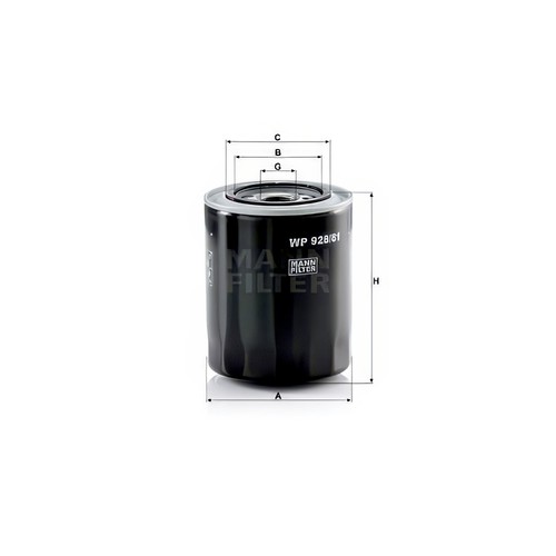 Mann oil filter 127mm height - mann,