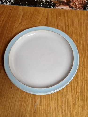Denby blue linen tea - tea, side