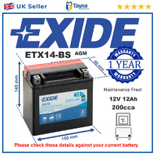 AGM Motorbike Battery for