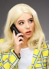 Womens Deluxe Cher From Clueless Style Blonde Wig