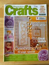 POPULAR CRAFTS MAY 2004 STENCIL WITH STYLE BUDS OF LACE LITTLE FAIRY RIBBON ROSE