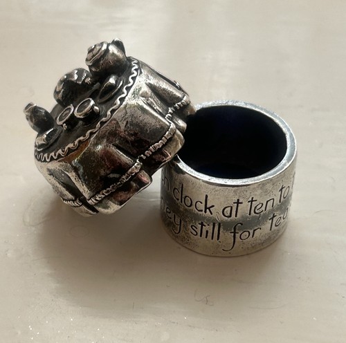 Vintage silver scenes mini - silver,
