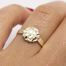 Small Round Nugget Ring Real