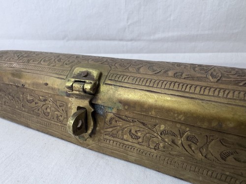 Islamic ottoman brass qalamdan - islamic,