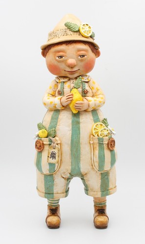 Ooak paper clay doll - ooak, |