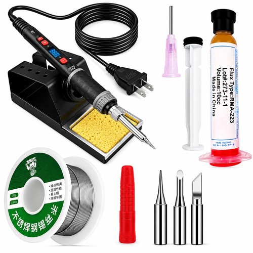 80w digital lcd soldering - lcd, iron