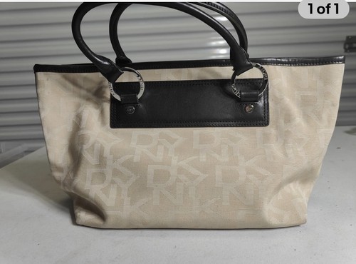Dkny monogram handbag beige - monogram,