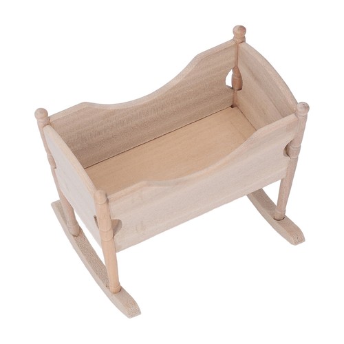 Dollhouse wooden crib - 1:12,
