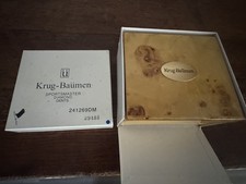 Krug-Baumen 'Sportsmaster' Diamond Watch on black face - Model 241269DM/BL