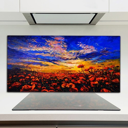 Kitchen splashback toughened - kitchen,