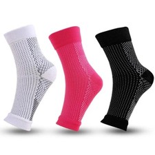 2 x Plantar Fasciitis Compression Socks Heel Foot Arch Pain Relief Support