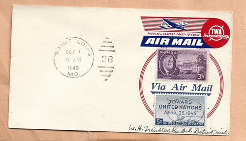 First flight twa - , mo