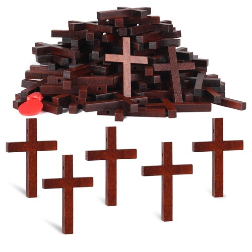 Pcs small wooden crosses - pcs,
