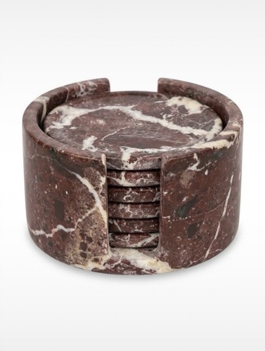 Round red and white onyx - round,