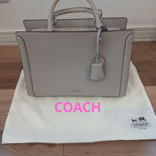 Coach gray leather - coach, shoulder