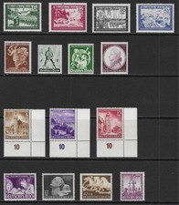GERMANY - 1939/42 - THIRD REICH - SELECTION 15V - ALL MNH ** - LOT 28