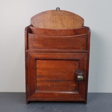 Vintage Hallway Mahogany Cabinet Cupboard Letter Rack - Dated 1932