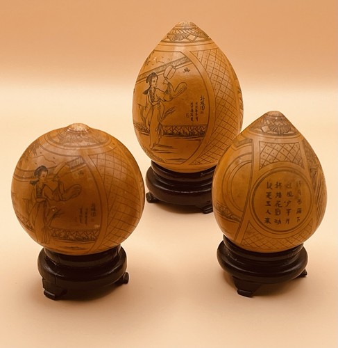 Vintage chinese carved gourd - chinese,