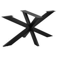 Hartleys Centre Table Leg Dining Meeting Coffee 720mmx1500 Black Furniture #736