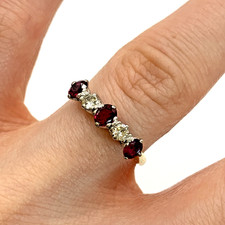 Ruby & Diamond Platinum Set