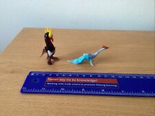 Murano Glass Lauscha Bimini Glass Qty 2 Bird Ornaments Penguin & Pheasant VGC.