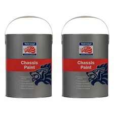 Tetrosyl Black Brush On or Spray Chassis Sealing Paint Car Truck Trailer  5L x2