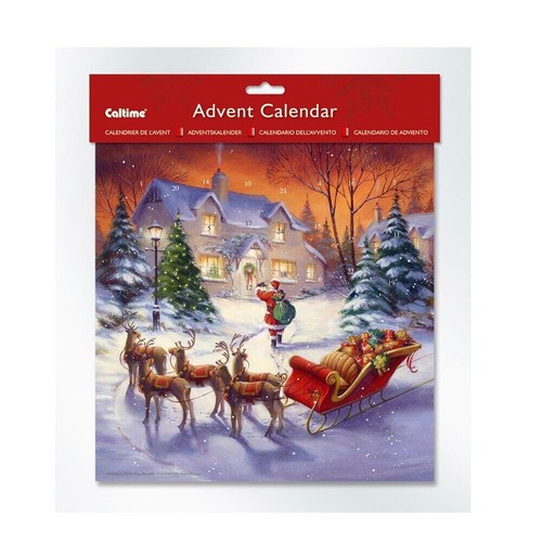 Santa delivering presents - santa,
