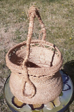 Natural Woven Seagrass Basket Shopping Plant Pot Storage Scandi Rustic