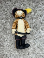 Shrek 2 Puss In Boots Beverly Hills Teddy BearCo 2003 Vintage Posable Soft Toy