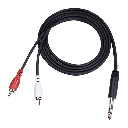 2rca cable adapter - 6.35,
