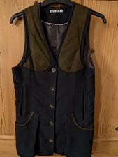 Laksen Moleskin Shooting Vest Womens XS UK 8 Blue