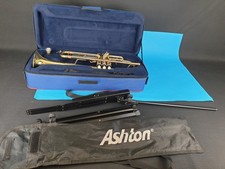 John Packer Trumpet Brass Instrument With Carry Case and Music Stand UNTESTED