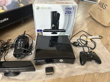 Xbox 360 Slim 250GB Boxed Kinect Special Edition Console - Fully working 