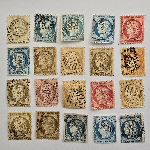 20x french stamps - stamps, 1870-1876