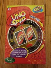UNO Spin To Go! Games Card