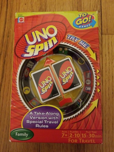 Uno spin games - go!, card