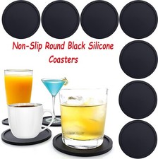 Non-Slip Round Black Silicone