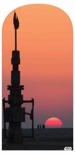 Star wars jakku sunset - star,