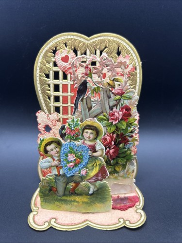 Vintage valentine card d - vintage,