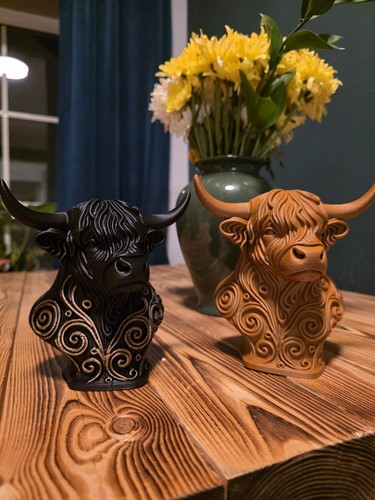 Highland cows ornament figure - highland,