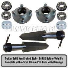 Trailer Stub Axles & Cast Hubs