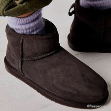 Ladies Chocolate Sheepskin Brown Boots Emu Australia Micro Short Ugg Women